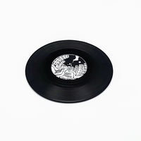 Mini vinyl record coasters - 90s rave