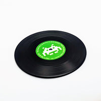 Mini vinyl record coasters - 90s rave