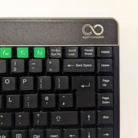 Console8 keyboard decals - black & green