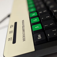 Console8 keyboard decals - beige & green