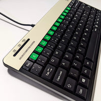 Console8 keyboard decals - beige & green