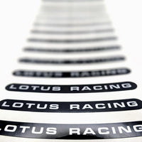 LOTUS RACING curved wheel decals