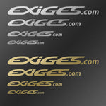 Official EXIGES.com vinyl decal