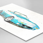 TVR "Wedge" (400SE) - Light Blue - A3/A4 Print "Paint"