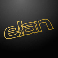 "elan" 80s style retro decal