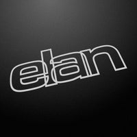 "elan" 80s style retro decal