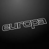 "europa" 80s style retro decal