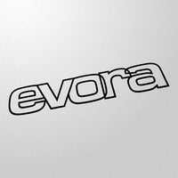 "evora" 80s style retro decal