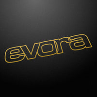 "evora" 80s style retro decal