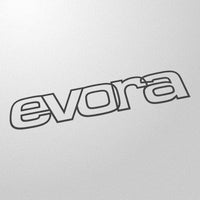 "evora" 80s style retro decal