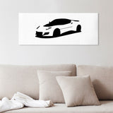 Simple Evora silhouette canvas art