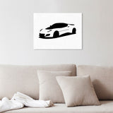 Simple Evora silhouette canvas art