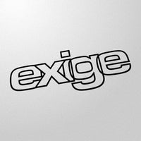 "exige" 80s style retro decal