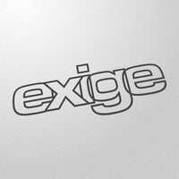 "exige" 80s style retro decal