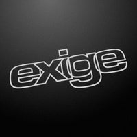 "exige" 80s style retro decal