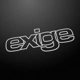 "exige" 80s style retro decal