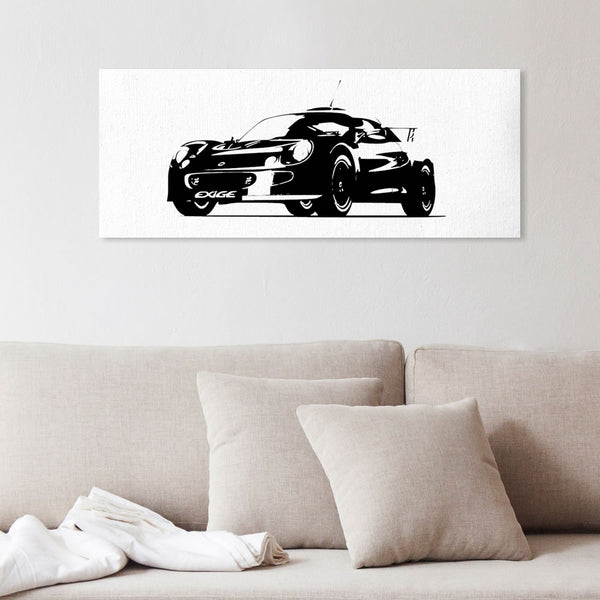 Exige S1 silhouette canvas art (alternate)