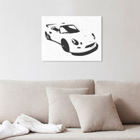 Exige S1 silhouette canvas art