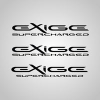 EXIGE SUPERCHARGED custom decal