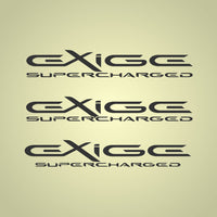 EXIGE SUPERCHARGED custom decal