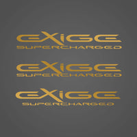 EXIGE SUPERCHARGED custom decal