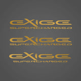 EXIGE SUPERCHARGED custom decal