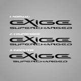 EXIGE SUPERCHARGED custom decal