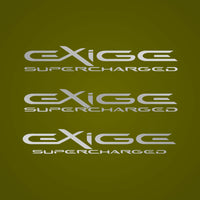 EXIGE SUPERCHARGED custom decal