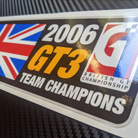 "2006 GT3 Team Champions" decal - Lotus Exige British GT Edition