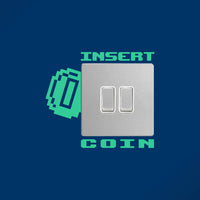 INSERT COIN lightswitch decal