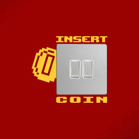 INSERT COIN lightswitch decal