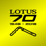 LOTUS 70 celebration decal