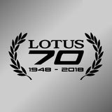 LOTUS 70 celebration decal - wreath design