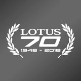 LOTUS 70 celebration decal - wreath design