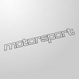 "motorsport" retro 80's style decal