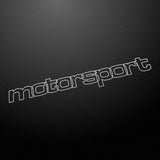 "motorsport" retro 80's style decal