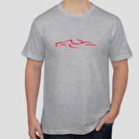 Classic Lotus Elise S1 silhouette line-drawing t-shirt