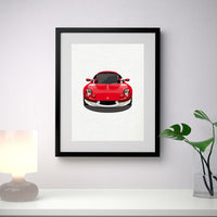 Lotus Elise S1 Type 49 - "Canvas" background - A3/A4 Stylised Print