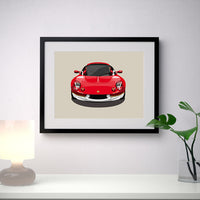 Lotus Elise S1 Type 49 - Taupe - A3/A4 Stylised Print